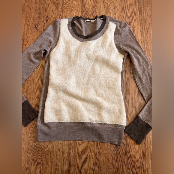 J brand wool mohair soft knit top cashmere angora rabbit hair top luxe ssense s - Picture 1 of 7